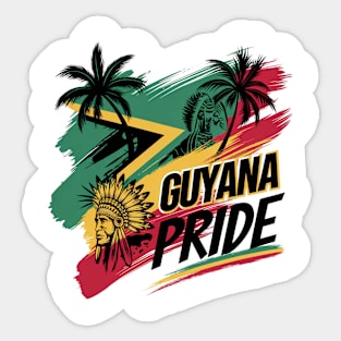 Explore Guyana Inspired: Unique Designs Showcasing Guyanese Pride and Culture Sticker